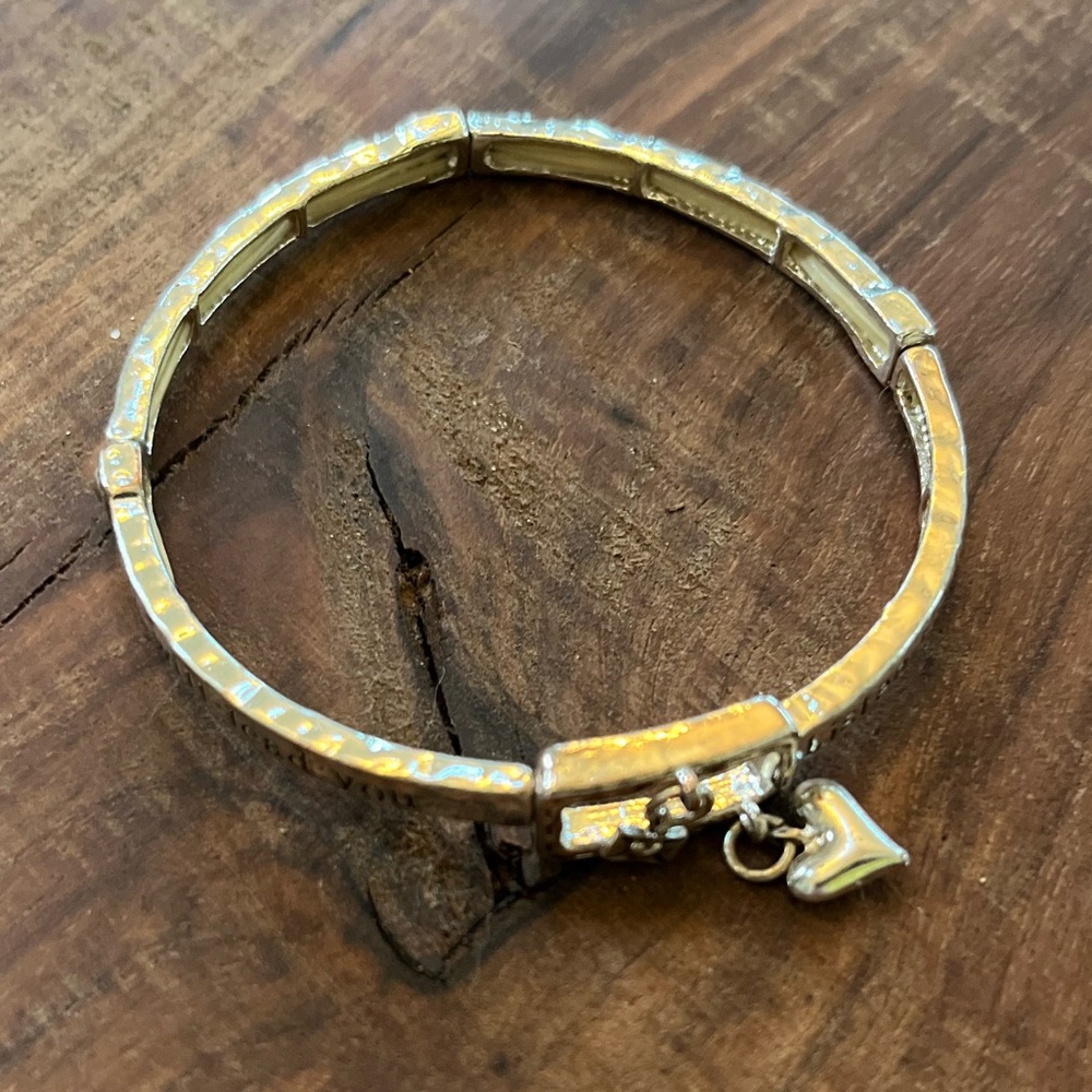 Silver bracelet “Listen to your heart it will go exactly where you need to”